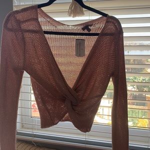 Baby pink mid style sweater